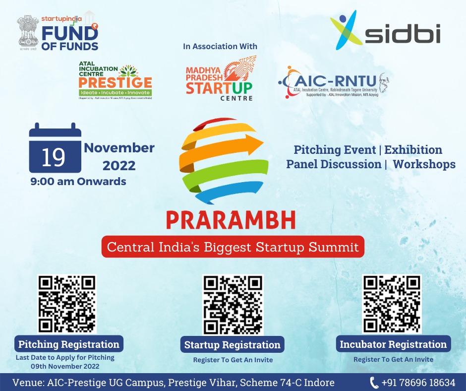 PRARAMBH- Central India’s biggest Startup Summit